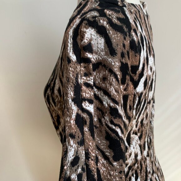 T TAHARI BNWT Animal Print Sheath Dress NEW - Picture 3 of 6